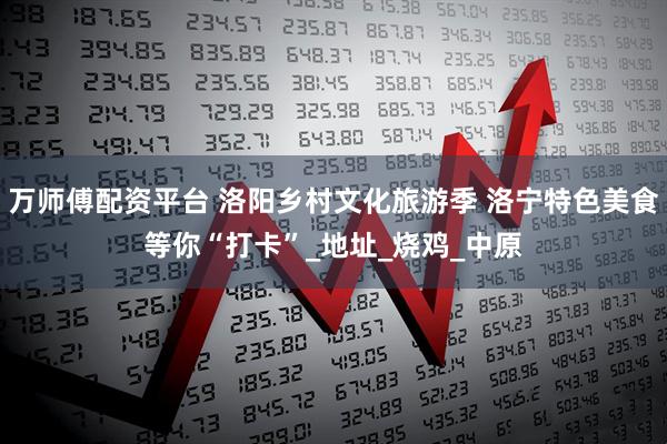 万师傅配资平台 洛阳乡村文化旅游季 洛宁特色美食等你“打卡”_地址_烧鸡_中原