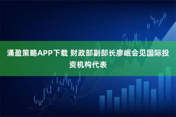 涌盈策略APP下载 财政部副部长廖岷会见国际投资机构代表